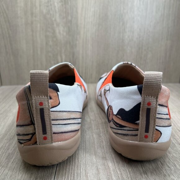 UIN Art Painted Travel Shoes Women 9 Slip On Casual Canvas The Little Dress Pink - Picture 5 of 12